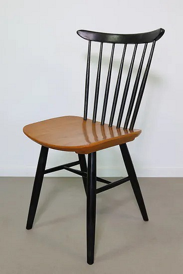 Teak spindle back dining chair